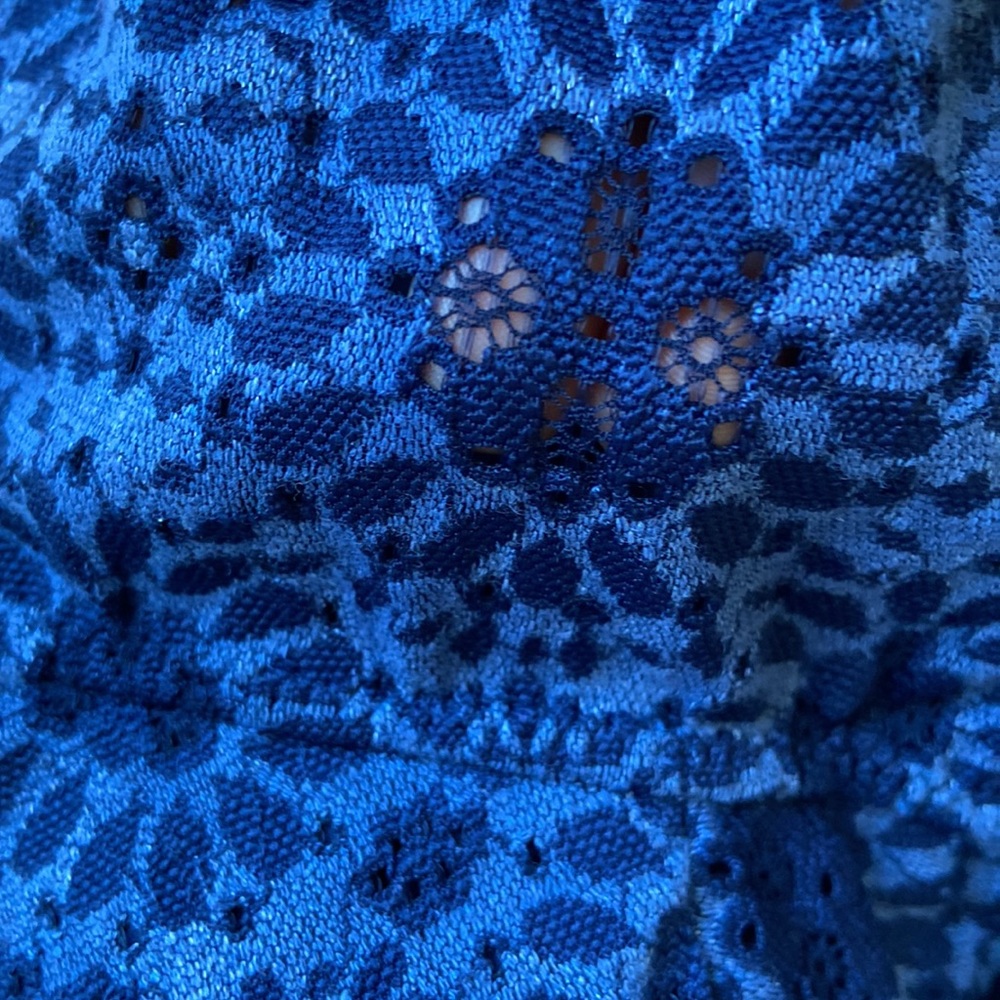 Blue Aerie Starry Floral Lace Longline Bralette - Picture 4 of 8